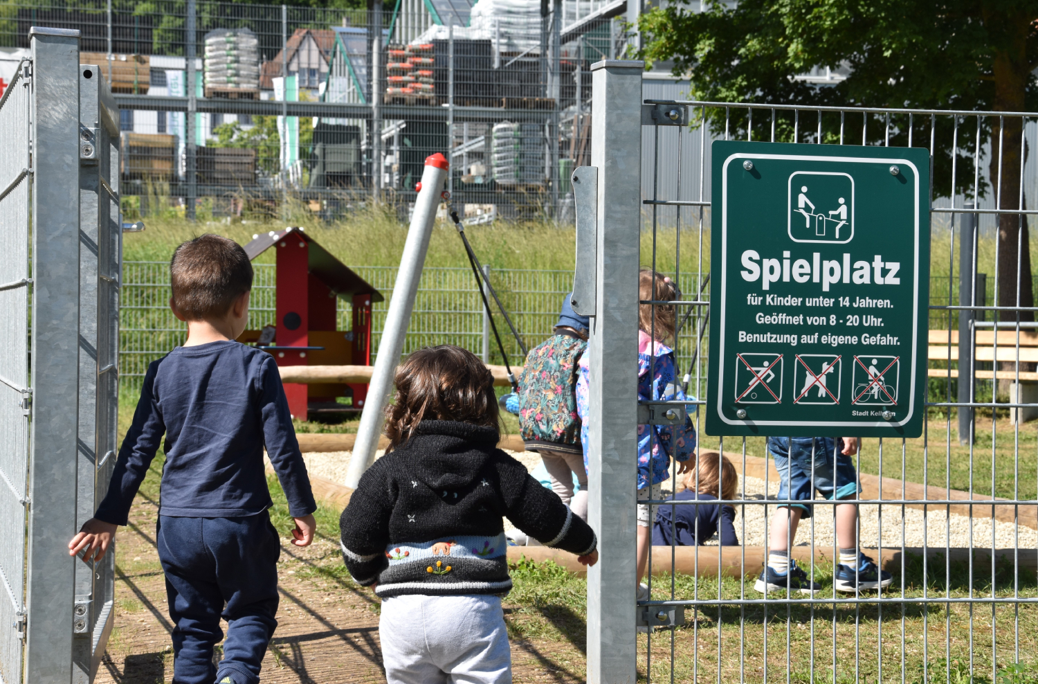 Neuer Kinderspielplatz im Donaupark